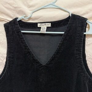 Eddie Bauer Black Corduroy Dress